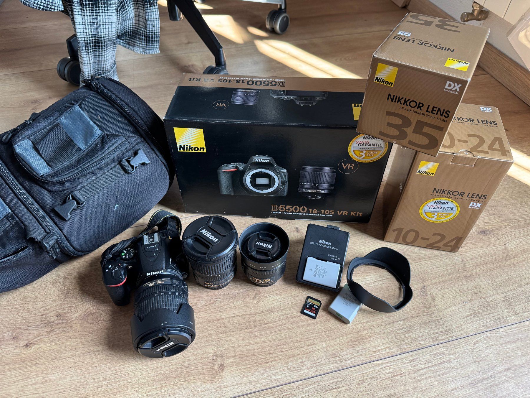 Nikon Kamera: Nikon D5500 mit Zubehör – Gebraucht aus Effretikon von Adics 1
