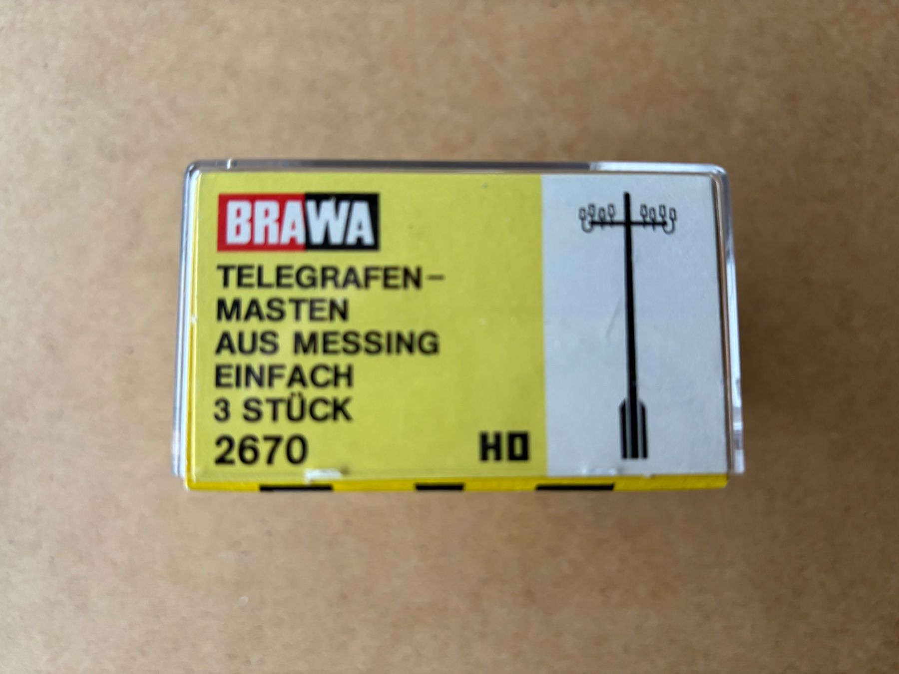 Brawa Modellini di ferrovie: Brawa 2670 Telegrafenmasten – Nuovo e nell'imballaggio originale da Hauterive NE venduto da eriamch 2