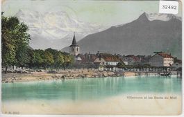 Villeneuve et les Dents du Midi - Litho