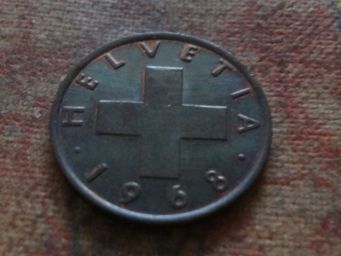Tutti le monete: 1 Rp. 1968  (C) – Usato da Romanel-sur-Lausanne venduto da Swift13