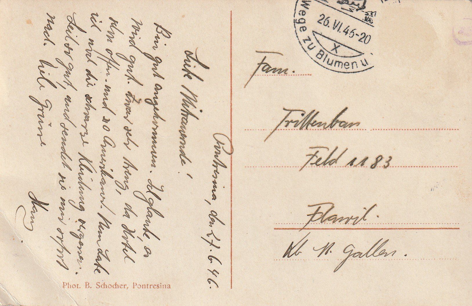 Cartoline postali: Pontresina Palace Hotel – Usato da Rorschacherberg venduto da fratovi2 1
