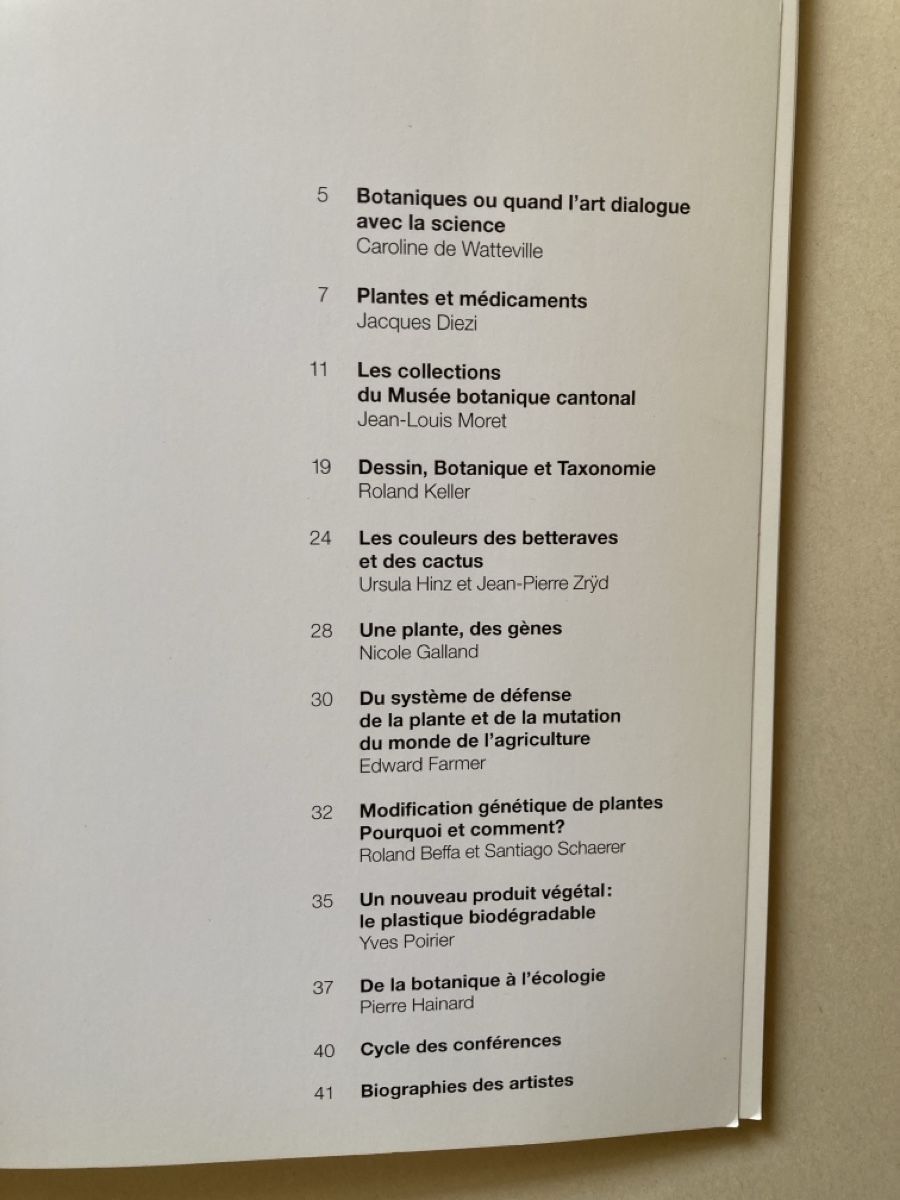Libri: Katalog: Botaniques: science et art – Usato da Zürich venduto da 000rk 1