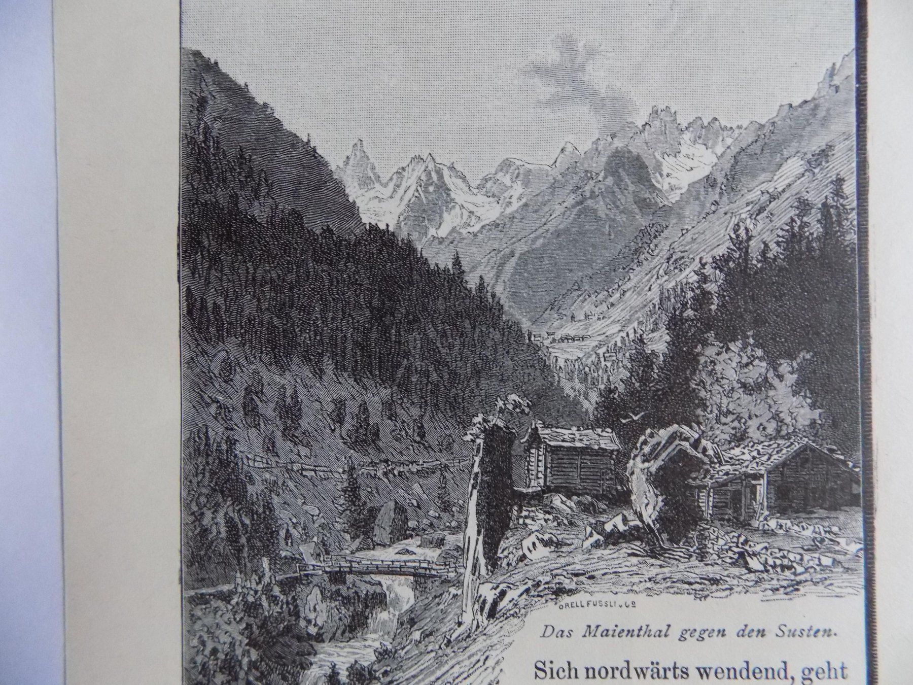 Incisioni: Maienthal gegen Susten um 1880 – Usato da Risch venduto da Antikfee 4