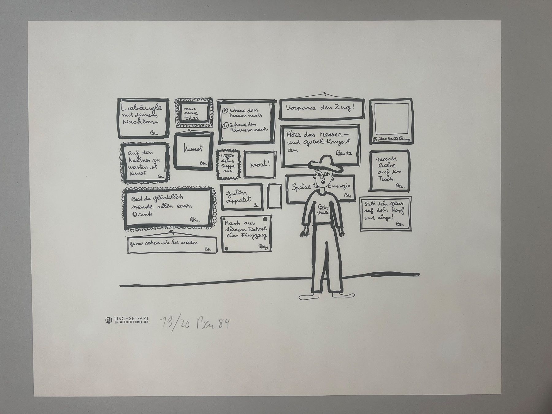 Grafica & Litografie: Ben Vautier, handsigniert, nummeriert – Usato da Rain venduto da Pic-Ass 1