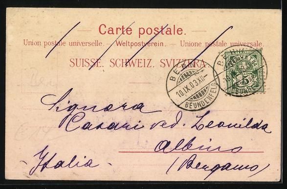Cartes postales: Litho Brünig, Kurhaus, Bahnhof-Buffet,  – D'occasion à Berlin par bartko-reher 1