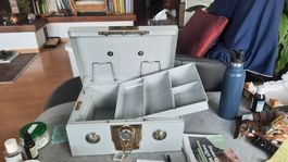 Vintage Alarm Cash Box Geldkassette Safe Rarität Metall