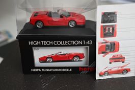 Herpa Ferrari Testarossa Cabriolet rot 1:43 neu in OVP