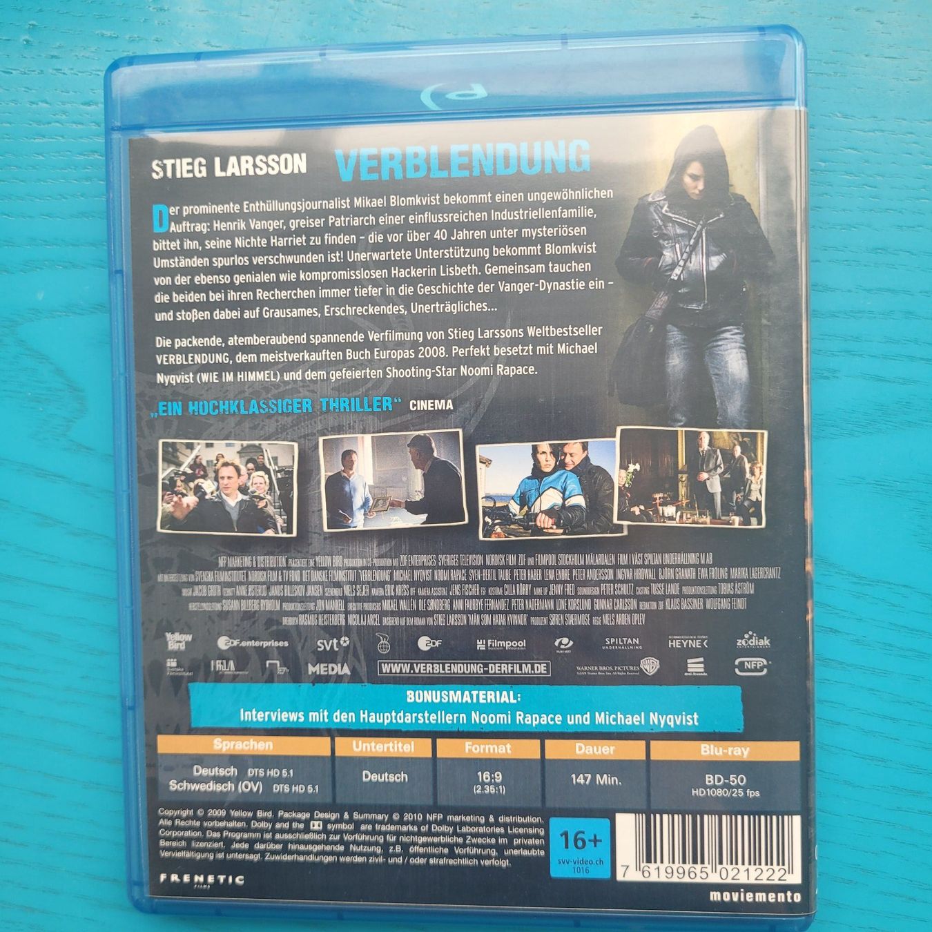 Tutti i DVDs: Verblendung- Stieg Larsson, Blu ray – Usato da SCHÜBELBACH venduto da CoKaHa 1