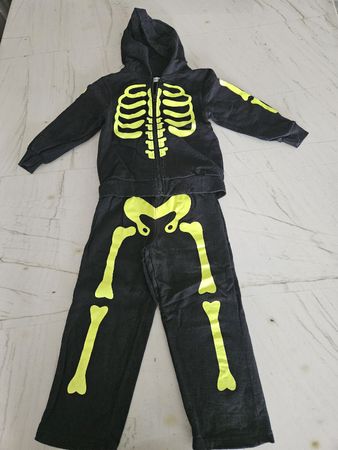 Halloween Skelett Anzug Gr. 110 - Top Zustand!👻🎃💀