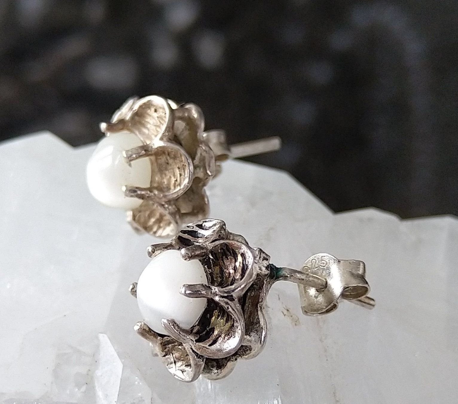 Ohrringe & -stecker: BLUMEN OHRRINGE IN 925 SILBER – Gebraucht aus Romanshorn von BoutiqueA 2