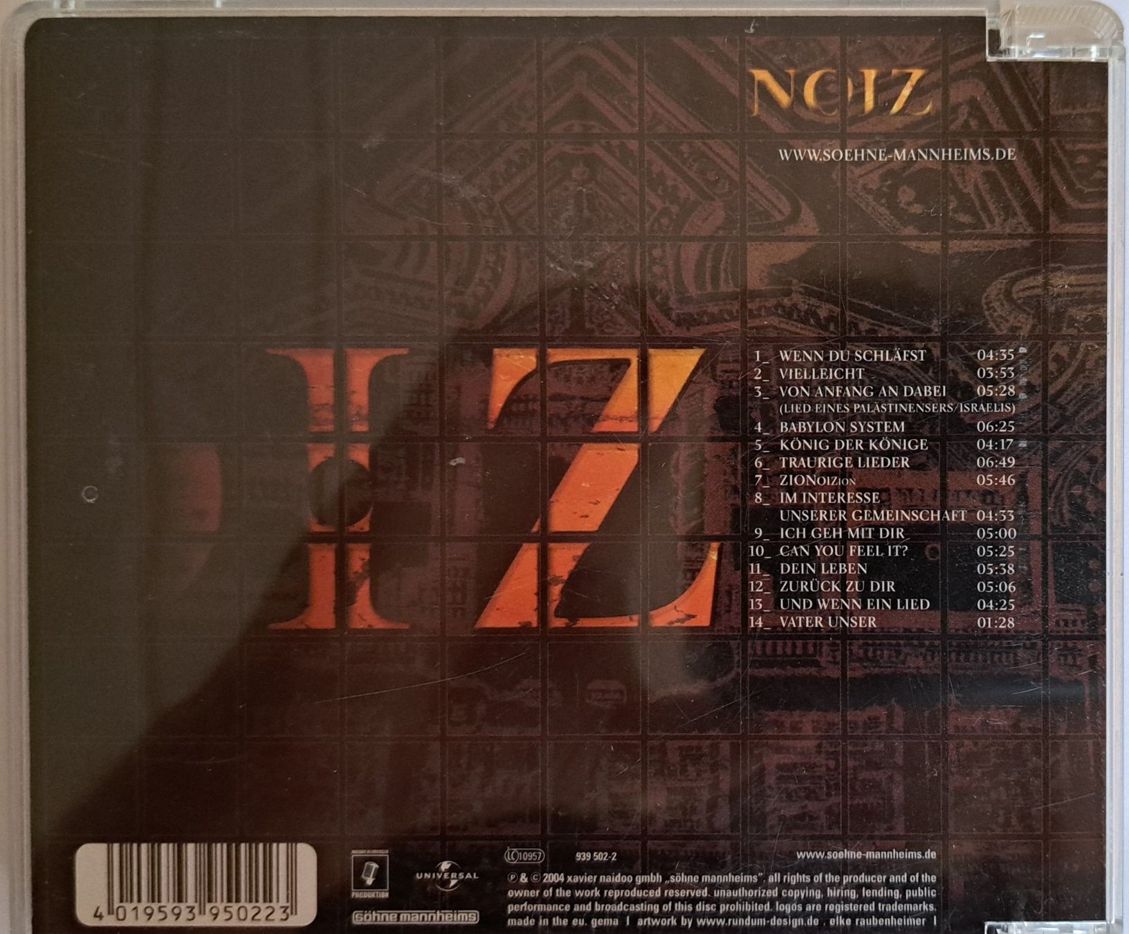 CDs: Söhne Mannheims - Noiz – Gebraucht aus Tenniken von mik_6mxg 9