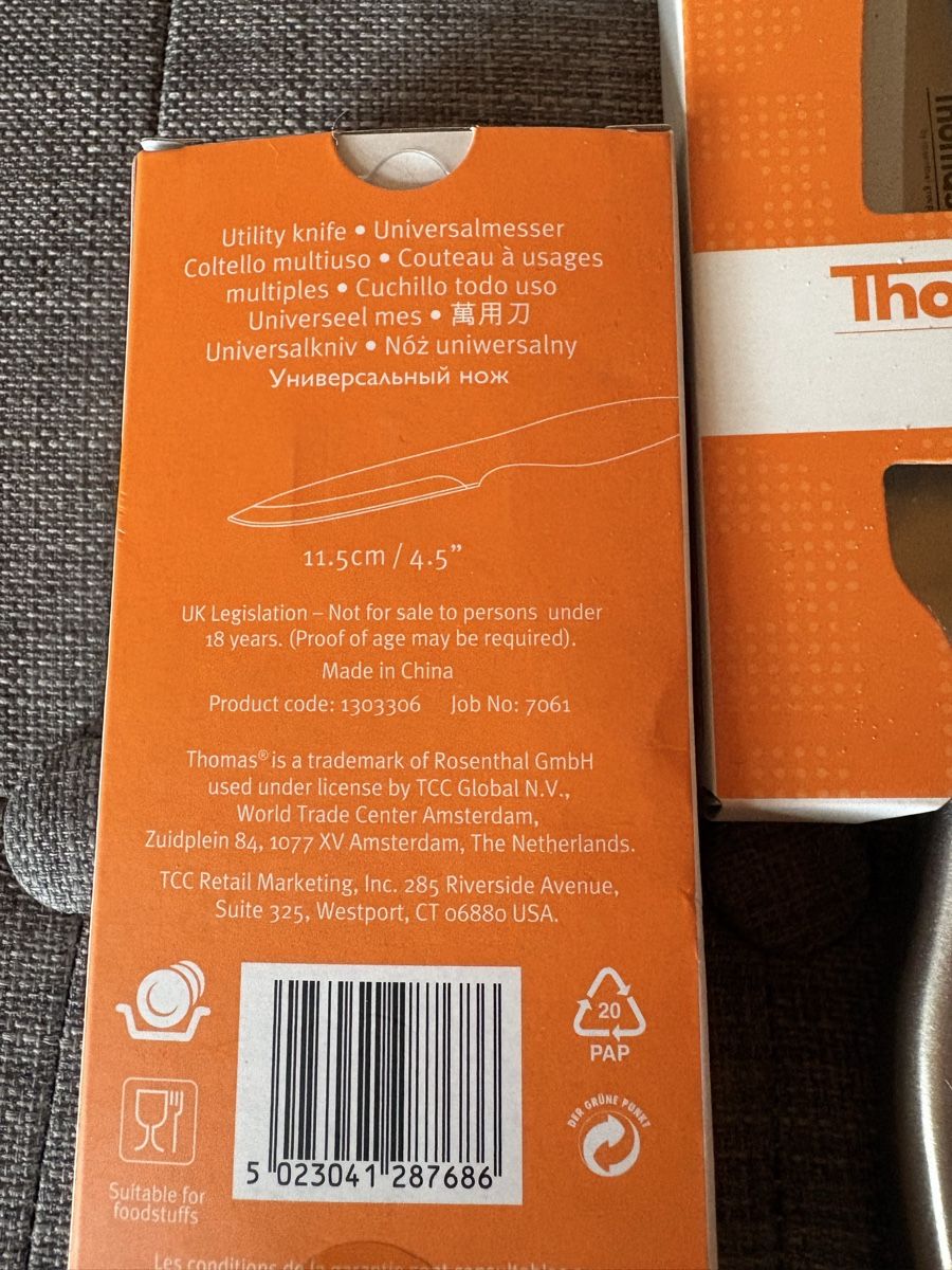 Couteaux de cuisine: Universalmesser von Thomas – Neuf avec emballage d'origine à Stäfa par Louder85 1