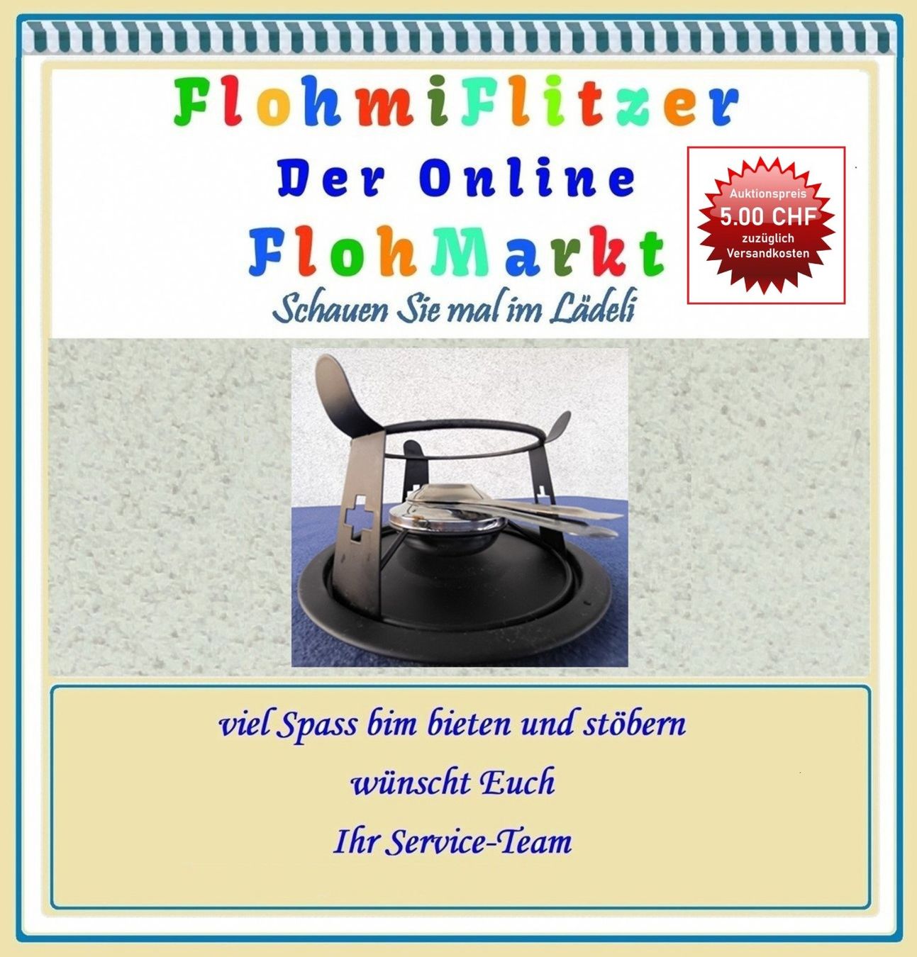 Padelle: Schweizer Fondueset • Rechaud • Stövchen – Usato da Münchwilen TG venduto da FLOHMIFLITZER