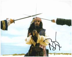 JOHNNY DEPP - *FLUCH DER KARIBIK* handsigniert (20x25cm) COA