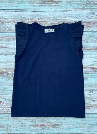 🌺 Herziges T-Shirt dunkelblau Gr 134/140 🌺