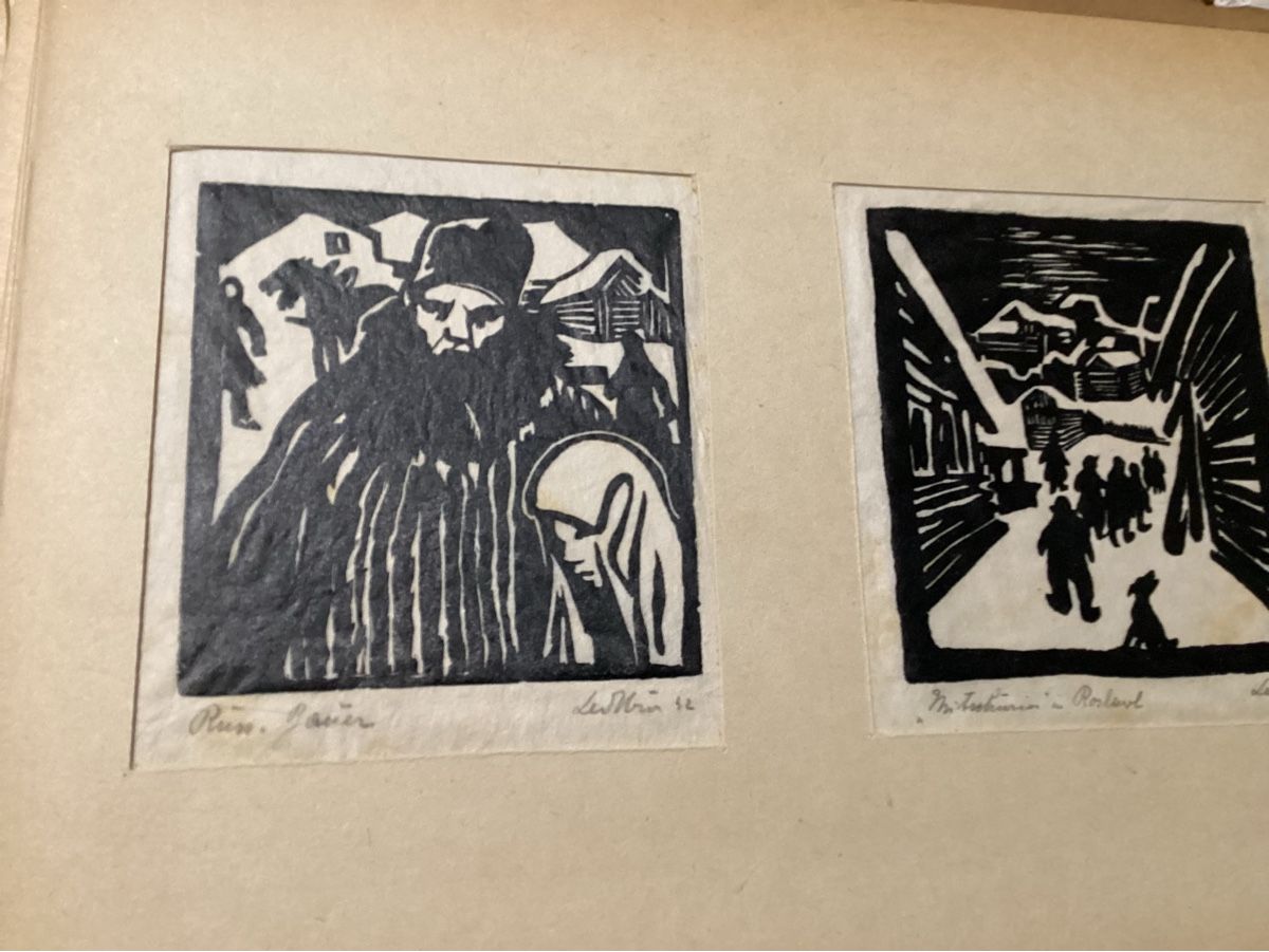 Xilografie: HOLZSCHNITTE VON EUGEN LEDEBUR 1942 – Usato da Münchenstein venduto da NoSu98 6