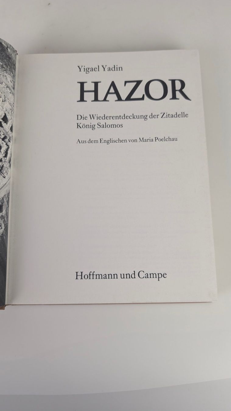 Libri: Hazor, 1976 Yigael Yadin – Usato da Zürich venduto da 1.Simon 6