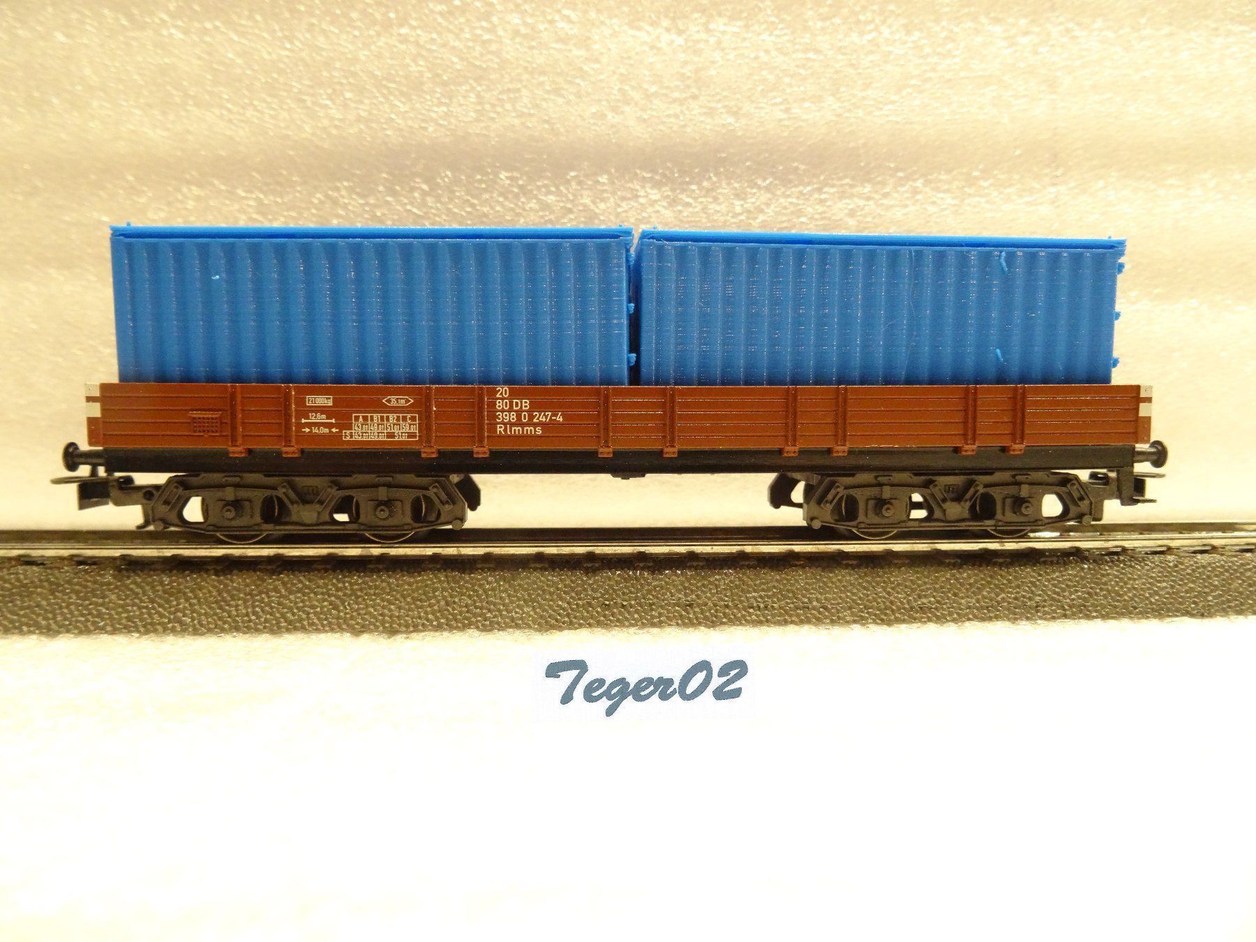 Modellini di ferrovie: H0 Container aus dem 3D Drucker – Nuovo (secondo la descrizione) da Hochdorf venduto da Teger02 3