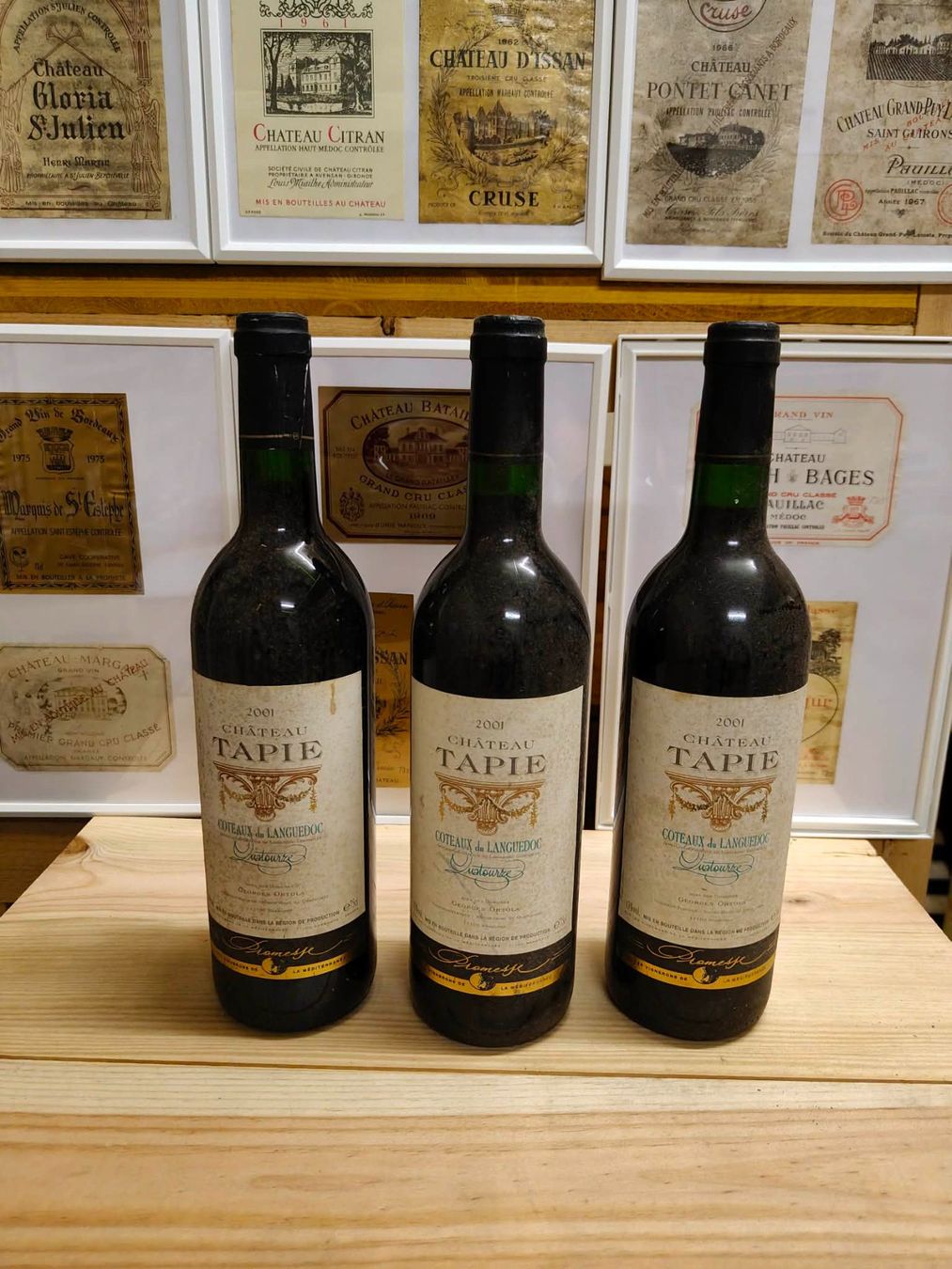 Vino: 3x 2001 CHATEAU TAPIE – Nuovo e nell'imballaggio originale da Münchenstein venduto da weinundspirituosen