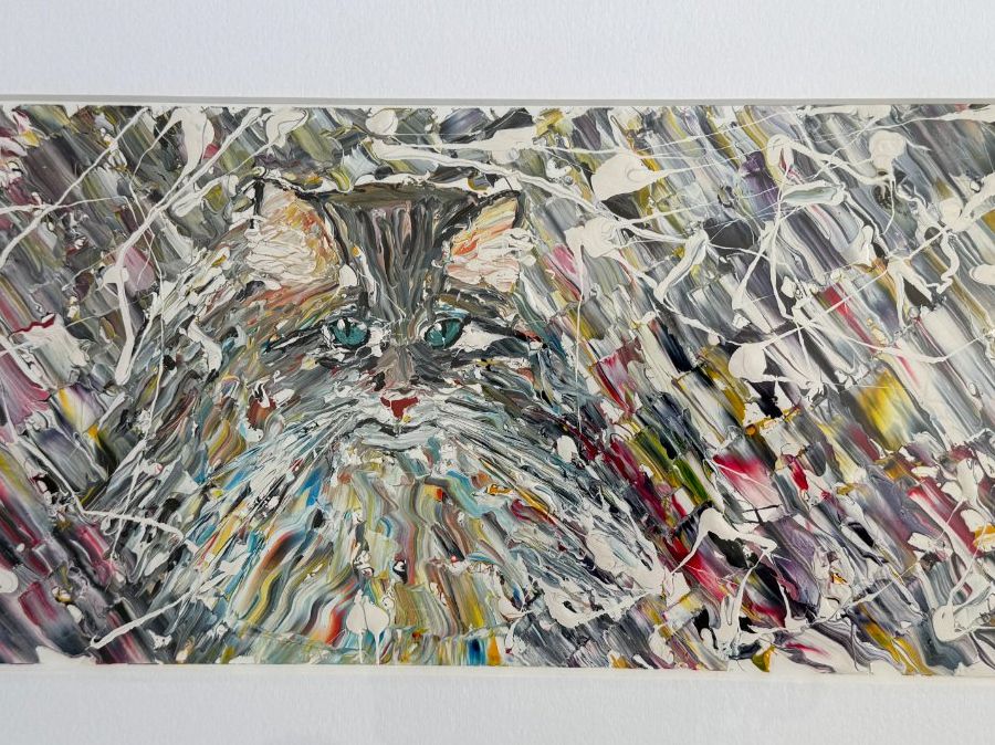 Dipinti: Gemälde  Katze  signiert  Baffi vom  4.8.2000 – Usato da Subingen venduto da ArtBead 1