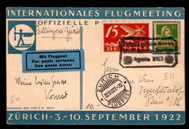 CH - Flugpost - Sonderflug - SF 27.4u ab Bellinzona