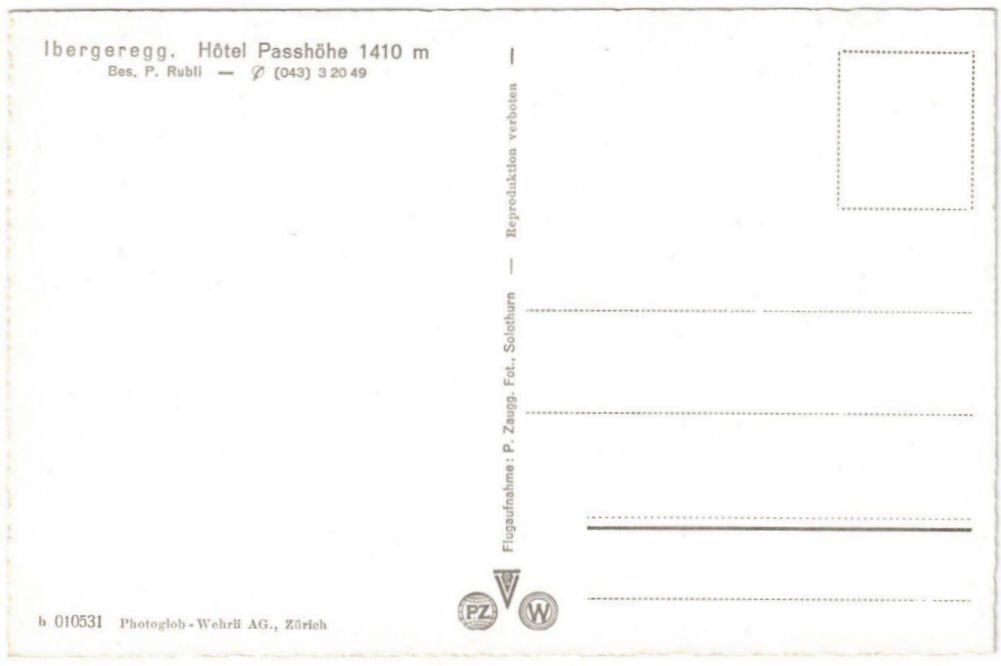 Cartoline postali: Iberegeregg - Skilift – Usato da Binningen venduto da Mountainrider 1