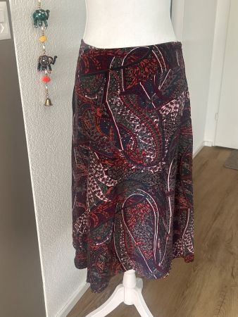 Jupe mit Paisley-Muster 45 % Seide von Vannesa Bruno Gr.38