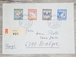 CL01 Enveloppe + Timbre Suisse 1965