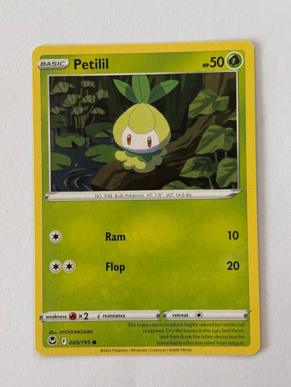 Pokémon Sammelbilder & Trading cards: Pokemon-Karte Petilil 009/195 – Gebraucht aus Herisau von Seyashop1