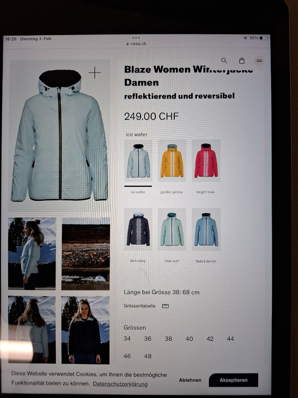 Rukka Giacche: Rukka Blaze Winterjacke Damen Gr.42 – Usato da Arnegg venduto da Seesicht64 5