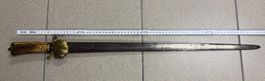 Antiker Hirschfänger / Jagddegen – Hirschhorngriff