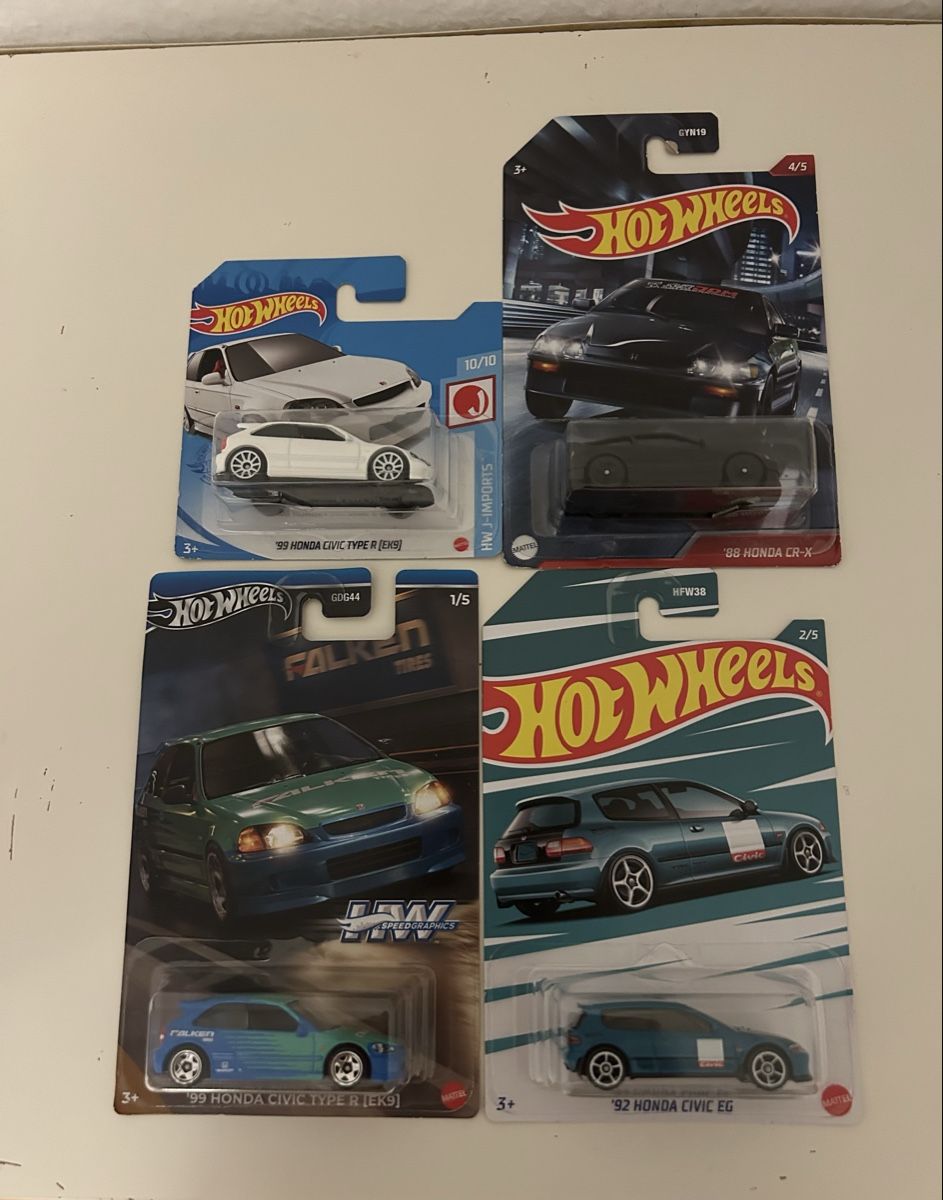 Hot Wheels Modellautos: 4x Honda Hotwheels – Neu und originalverpackt aus Thörishaus von Luismdbarbosa
