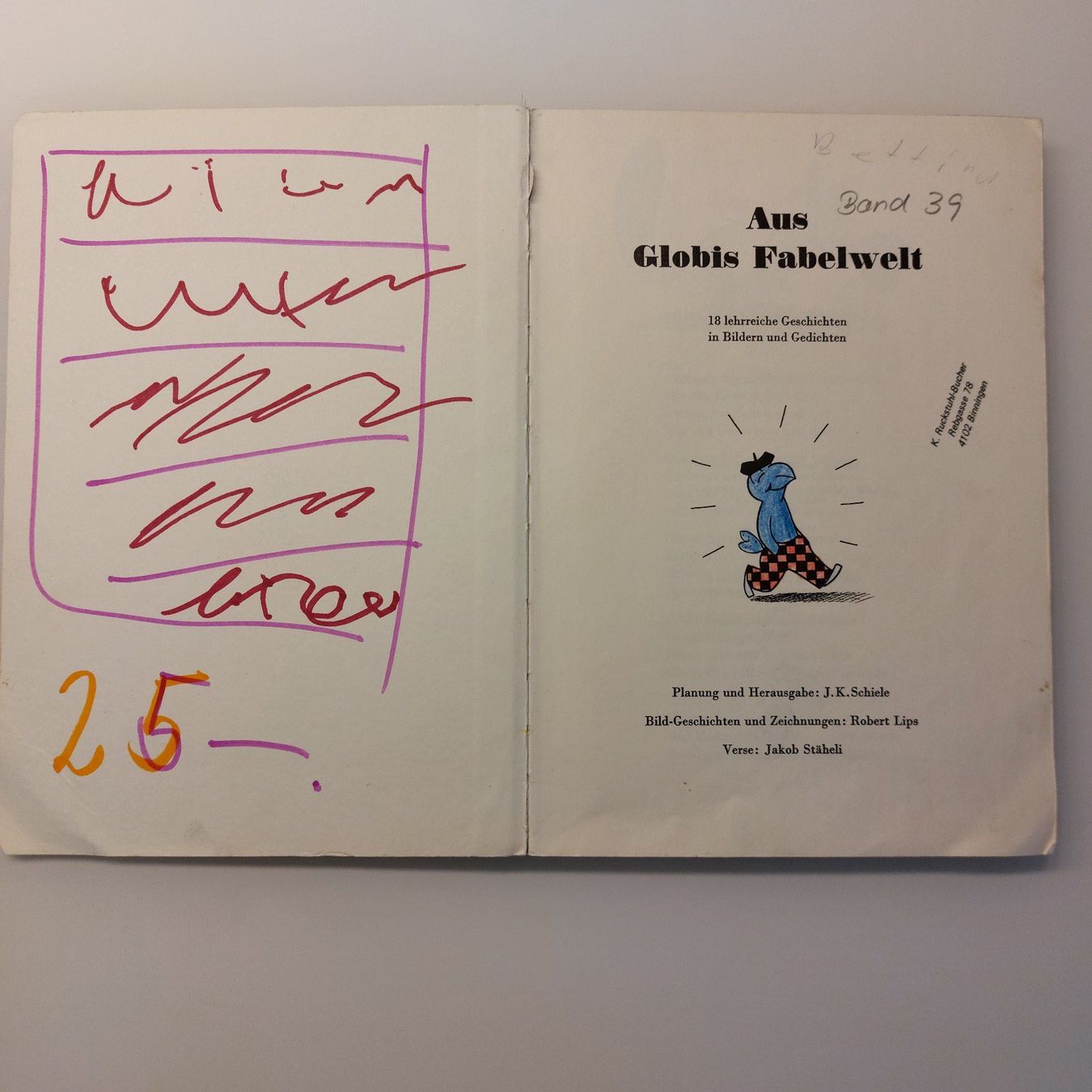 Libri: Aus Globis Fabelwelt – Usato da Kyburg-Buchegg venduto da Rolf1velo 3