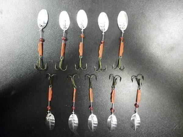 Esche: 10 cuillers Brunet n° 1 argentées – Nuovo e nell'imballaggio originale da Fribourg venduto da versus702