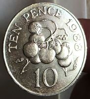 GUERNSEY 10 PENCE 1988  *RAR*