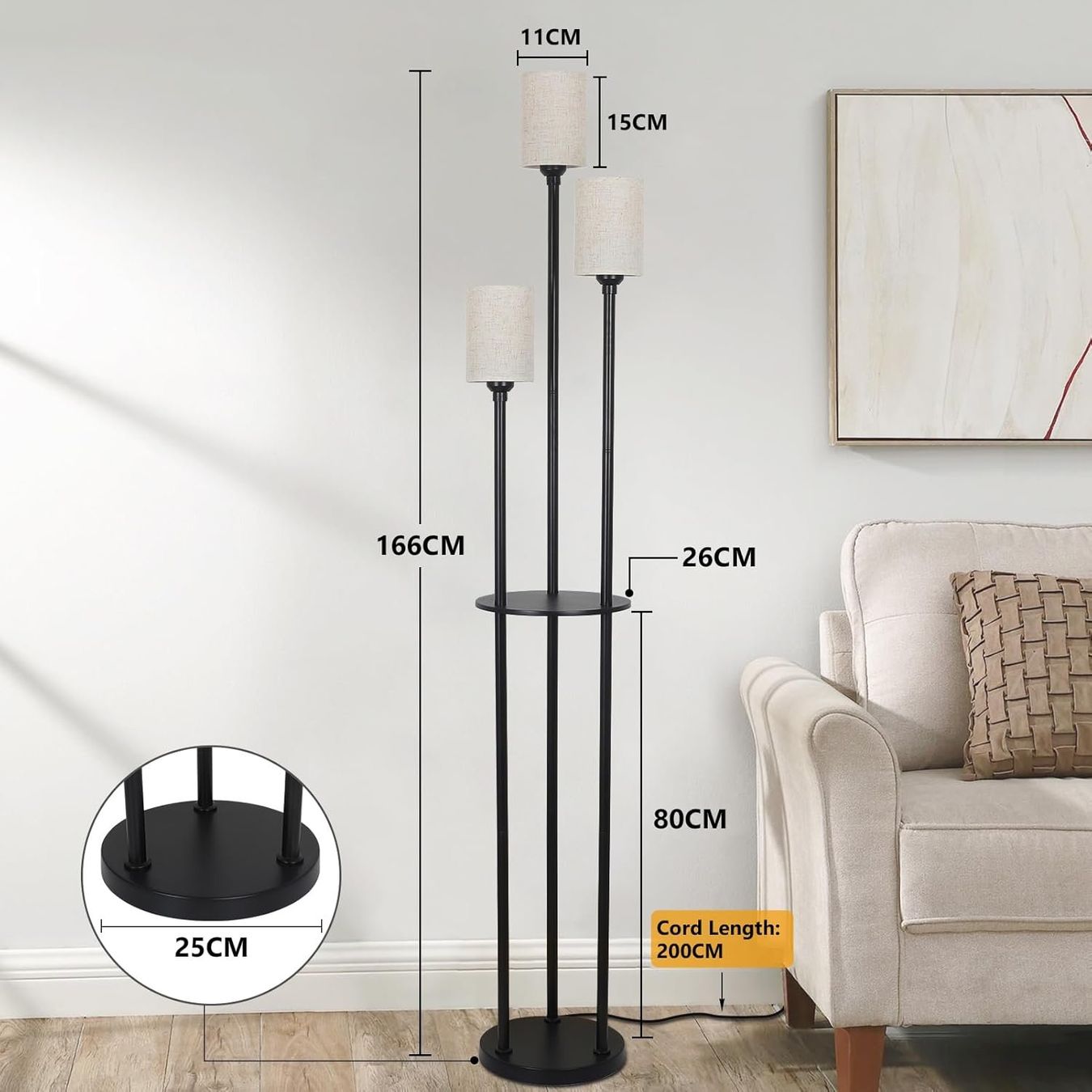 Lampade: Stehlampe – Nuovo e nell'imballaggio originale da Gränichen venduto da omniadeals 1