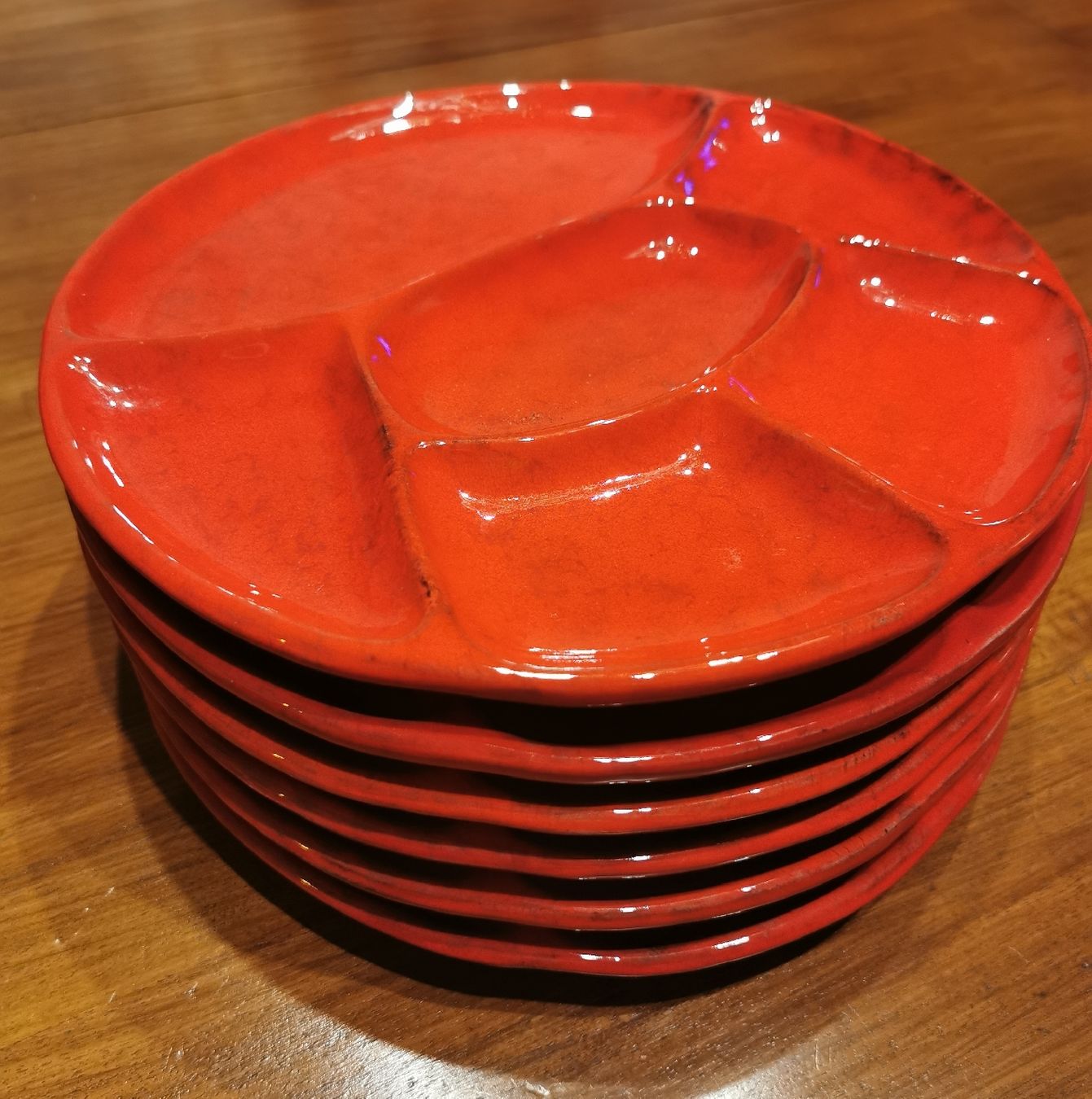 Piatti: 6 Raclette/Fleisch-Fondue-Teller – Usato da Wettingen venduto da Biitel