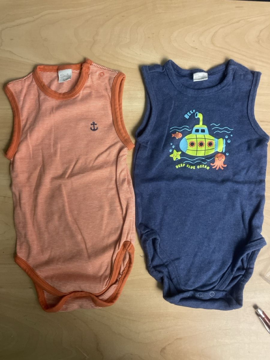 Migros Unterwäsche: 2 neue Bodys kurzarm Gr. 86/92  – Neu und originalverpackt aus Obergerlafingen von cabo4