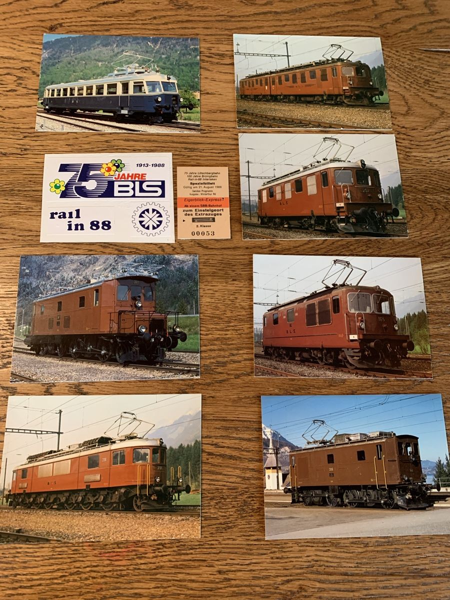Modellini di ferrovie: BLS Postkarten Sammlung "rail in 88" Occasion – Usato da Winden venduto da EmilNeu