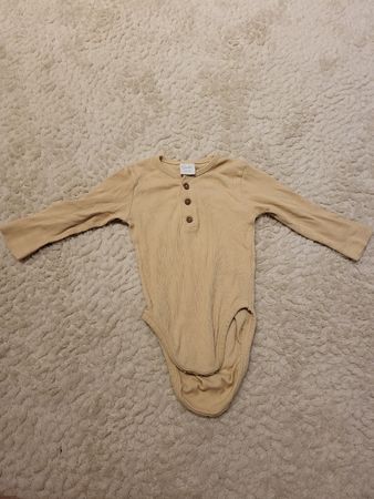 Baby Body Langarm, Grösse 62/68, Beige - Top Zustand!