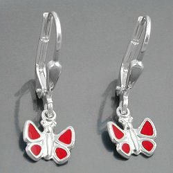 Orecchini pendenti & Orecchini a lobo: Schmetterling Kinderohrringe 925 Silber – Nuovo e nell'imballaggio originale da Wetzikon ZH venduto da shoo-shoos