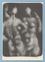 Hans Erni Lithographie, 6 Mädchen, signiert