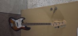 Left handed bass guitar