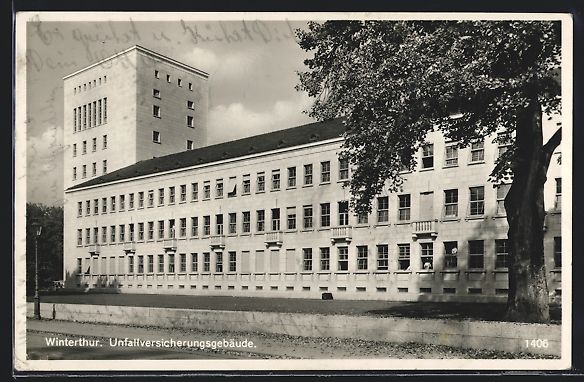 Cartoline postali: Winterthur, Unfallversicherungsgebäude – Usato da Berlin venduto da bartko-reher