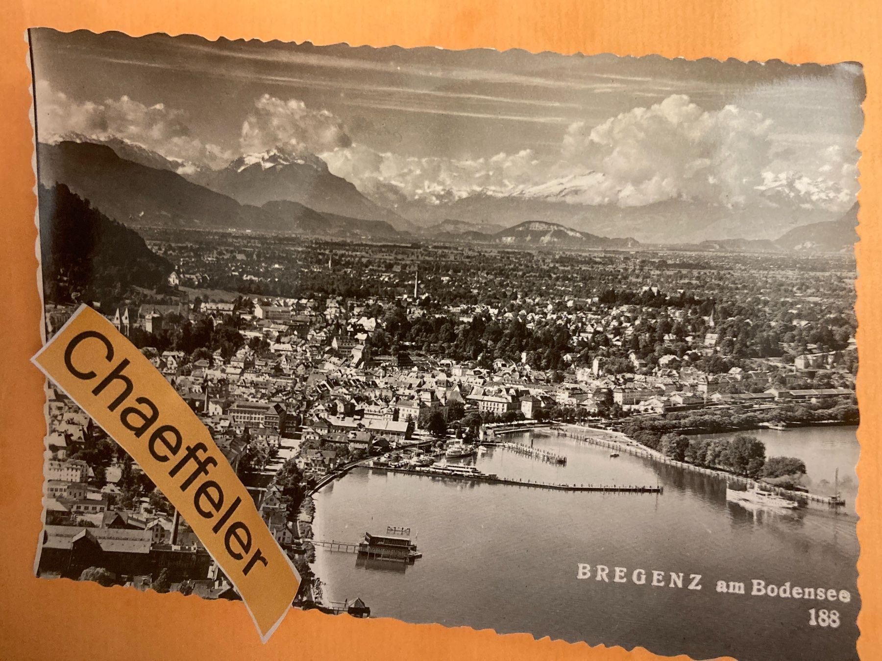 Cartoline postali: Bregenz am Bodensee 188 – Usato da Zürich venduto da Chaeffeler