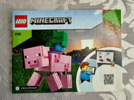 Lego Minecraft 21157 - BigFig Pig with Baby Zombie