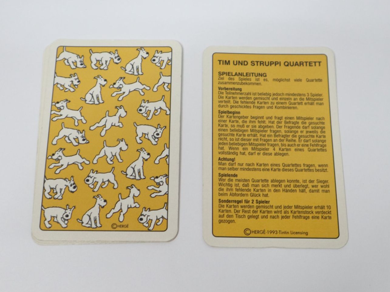 Spiele: 1993 Tim & Struppi Quartett – Gebraucht aus Eschenbach SG von Astalavista 5