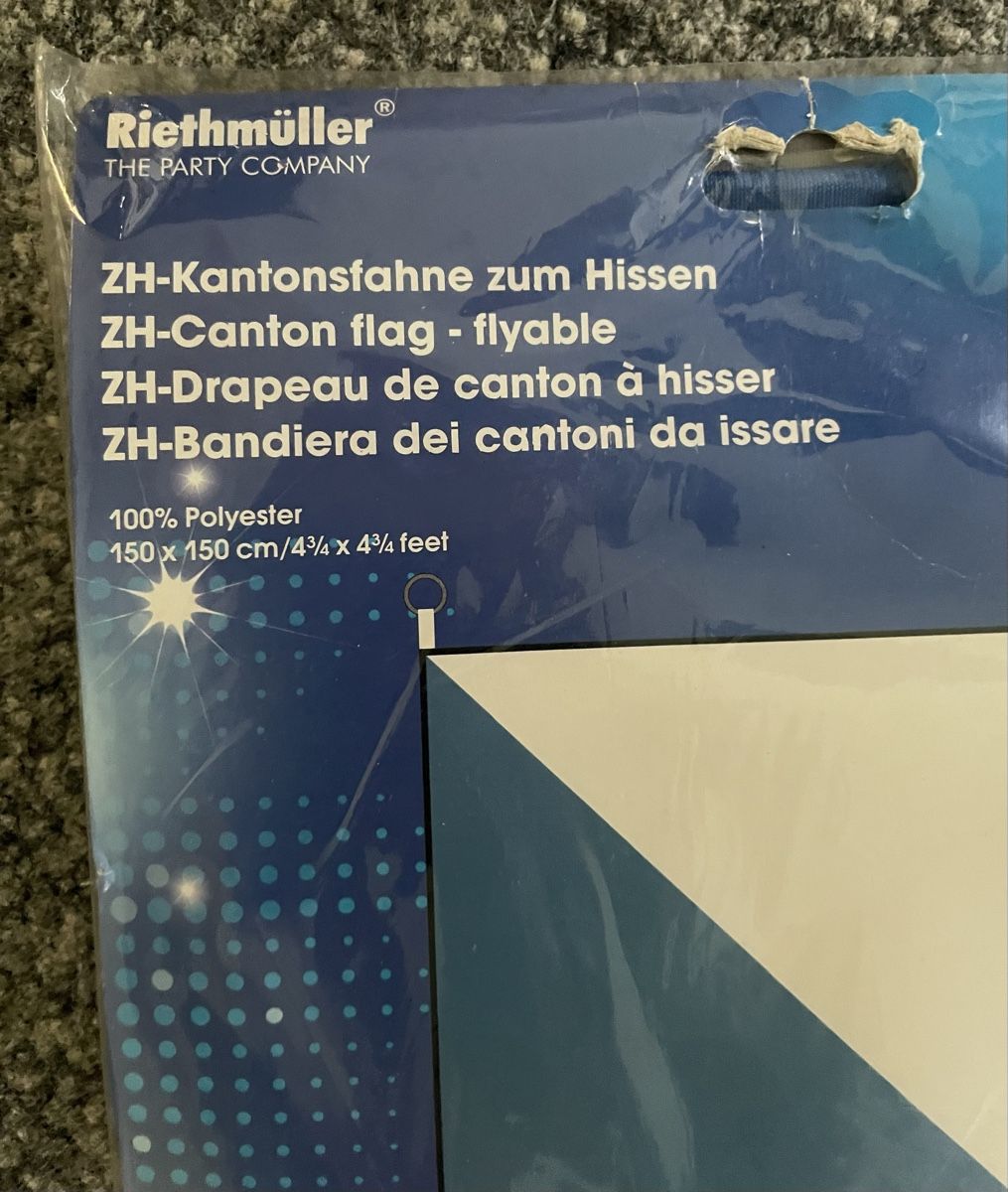 Fahnen: ZH Kantonsfahne 150x150 cm neu – Neu und originalverpackt aus Au ZH von Jaggy4 1
