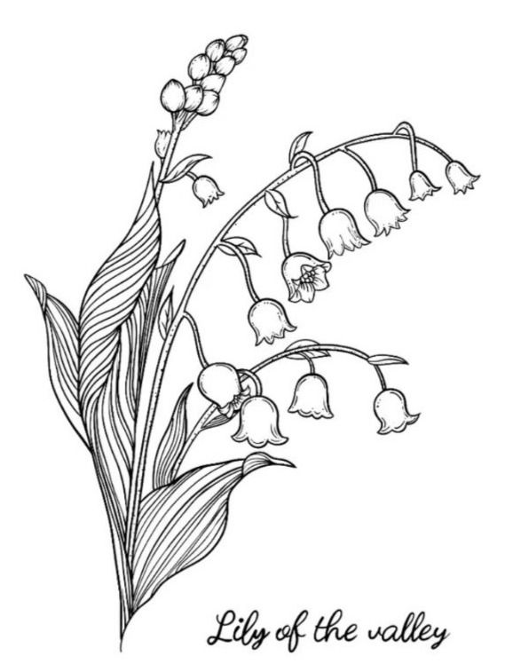 Stempel: Silikonstempel Nr.647, Blume, Maiglöckchen – Neu und originalverpackt aus Gretzenbach von Fliegepilz56