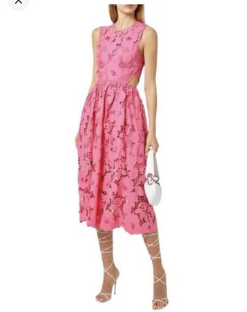 NEW! Self-Portrait Lace Pattern Midi Length Dress Size: S